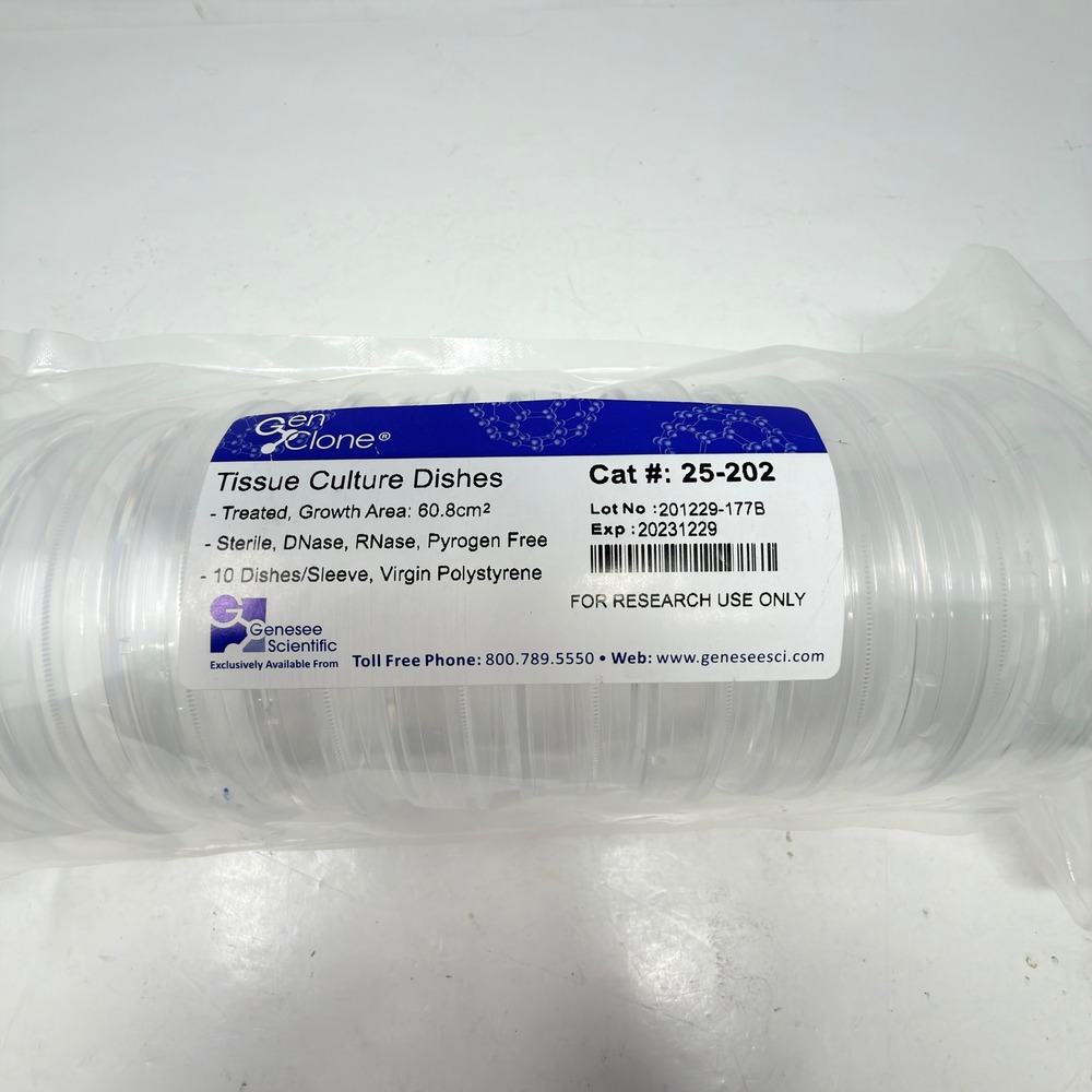 Genesee Scientific GenClone Tissue Culture Dishes 10ct Clear Sterile 25-202